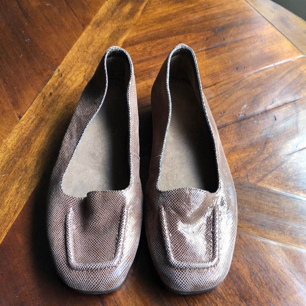 AEROSOLES Brown Classic Loafers Comfortable Flats